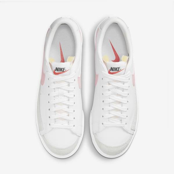 Nike Blazer Low Platform Women's Sneakers White / Black / Pink | NK965BEU