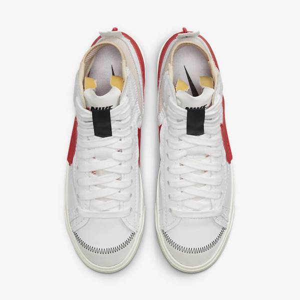 Nike Blazer Mid 77 Jumbo Men's Sneakers White / Red | NK162FKB