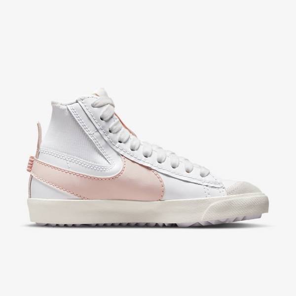 Nike Blazer Mid 77 Jumbo Women's Sneakers White / Pink | NK192YDU