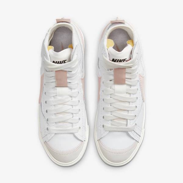 Nike Blazer Mid 77 Jumbo Women's Sneakers White / Pink | NK192YDU