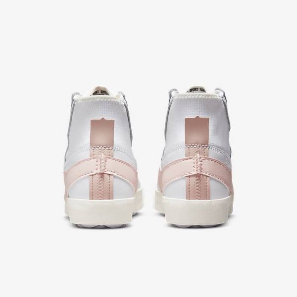 Nike Blazer Mid 77 Jumbo Women's Sneakers White / Pink | NK192YDU