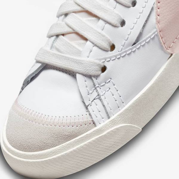 Nike Blazer Mid 77 Jumbo Women's Sneakers White / Pink | NK192YDU