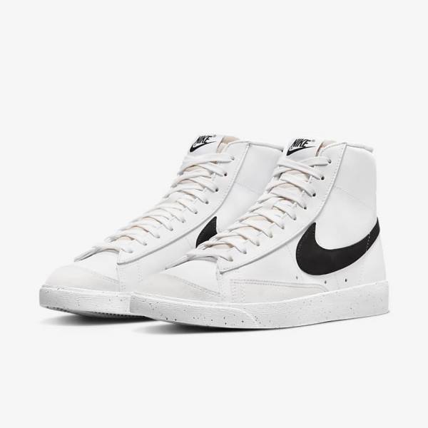 Nike Blazer Mid 77 Next Nature Women's Sneakers White / Black | NK309KHN