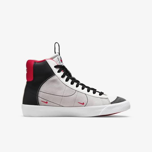 Nike Blazer Mid 77 SE Dance Older Kids' Sneakers White / Red / Light Grey / Black | NK042CBP