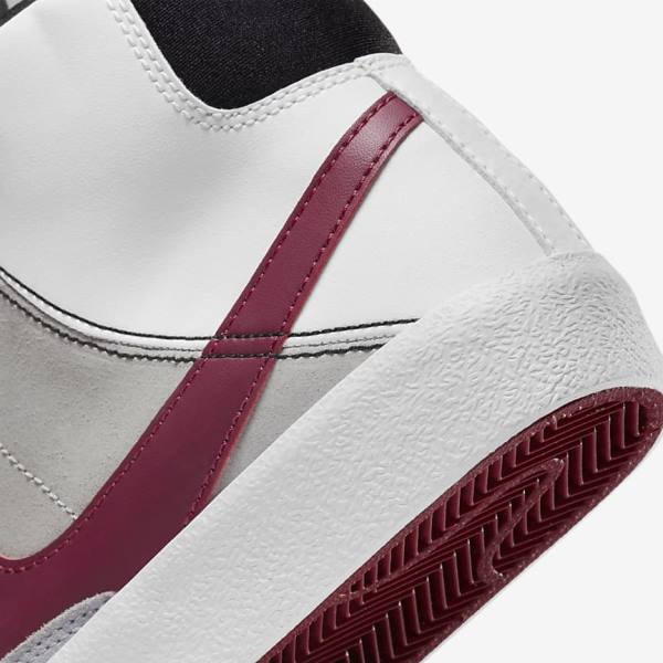 Nike Blazer Mid 77 SE Dance Older Kids' Sneakers White / Black / White / Burgundy | NK409MGE