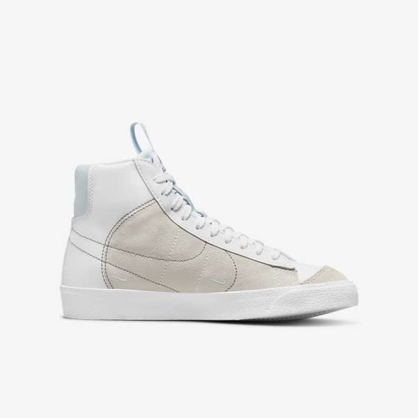 Nike Blazer Mid 77 SE Dance Older Kids' Sneakers White / Blue Grey | NK496LTX