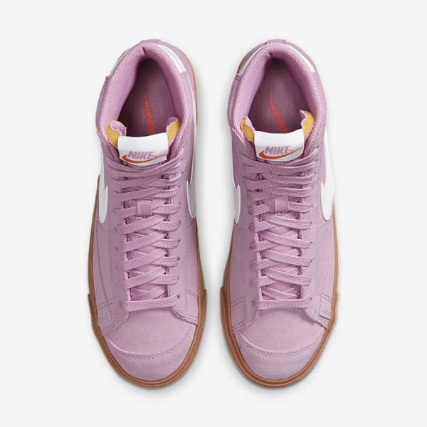 Nike Blazer Mid 77 Women's Sneakers Pink / Brown / Orange / White | NK603EBK