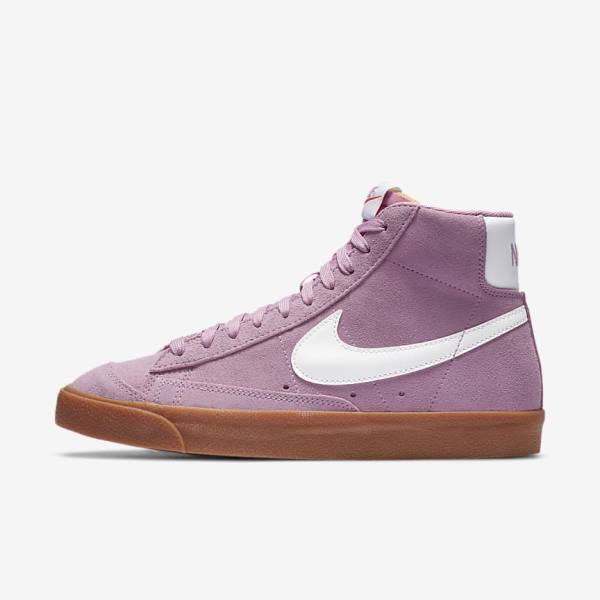 Nike Blazer Mid 77 Women\'s Sneakers Pink / Brown / Orange / White | NK603EBK