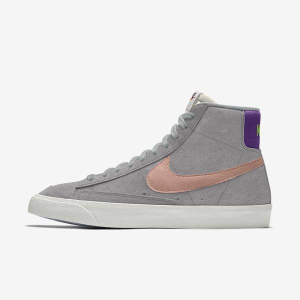 Nike Blazer Mid By You Custom Men\'s Sneakers Multicolor | NK186KBA