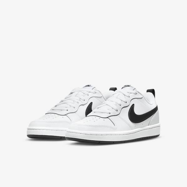 Nike Court Borough Low 2 Older Kids' Sneakers White / Black | NK062NSI