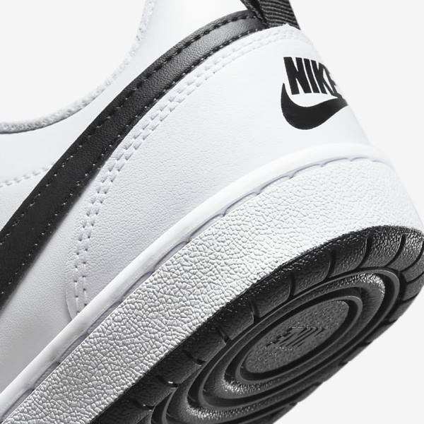 Nike Court Borough Low 2 Older Kids' Sneakers White / Black / Red | NK571SYN