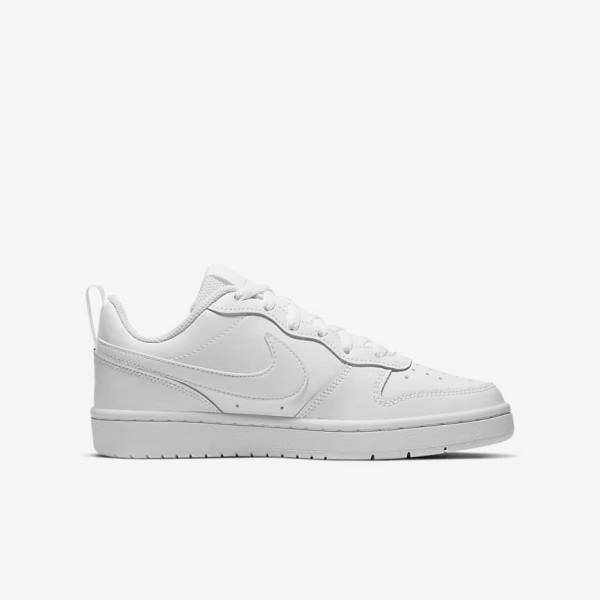 Nike Court Borough Low 2 Older Kids' Sneakers White | NK758JGO