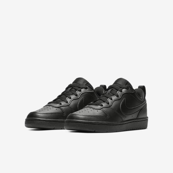 Nike Court Borough Low 2 Older Kids' Sneakers Black | NK863DTA