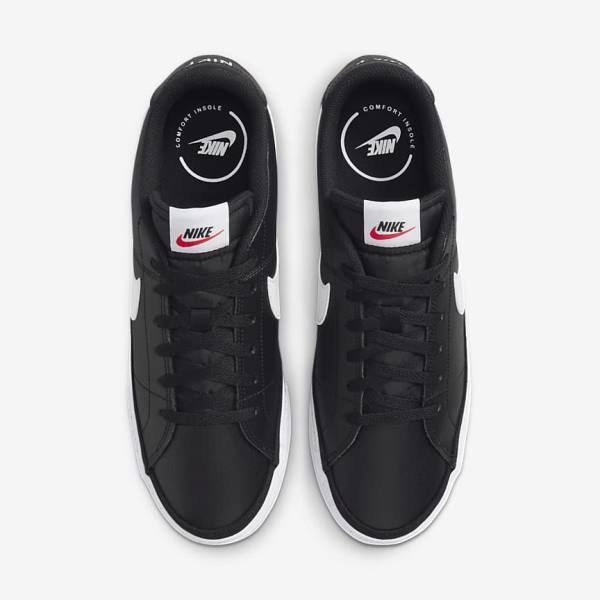 Nike Court Legacy Men's Sneakers Black / White | NK268FLU