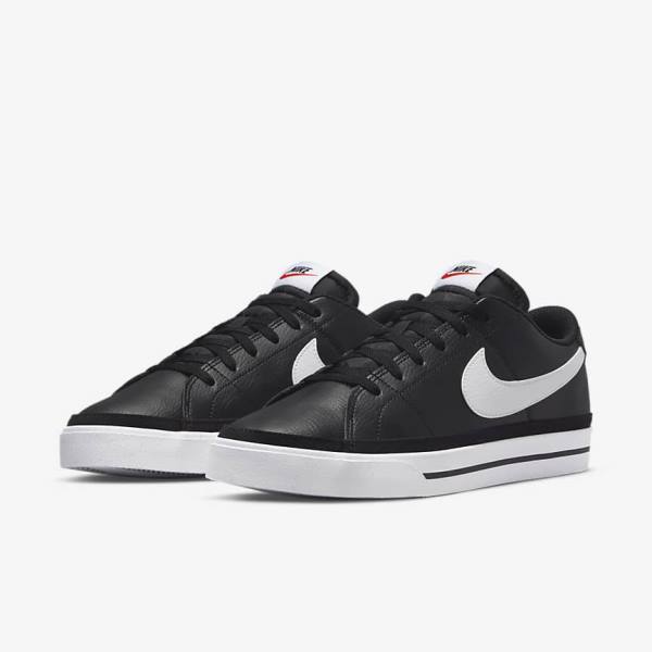 Nike Court Legacy Men's Sneakers Black / White | NK268FLU