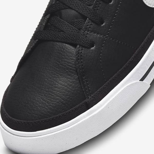 Nike Court Legacy Men's Sneakers Black / White | NK268FLU