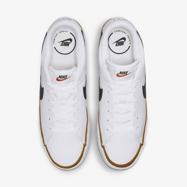 Nike Court Legacy Men's Sneakers White / Black | NK216QXB