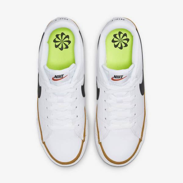 Nike Court Legacy Next Nature Women's Sneakers White / Orange / Black | NK452GET