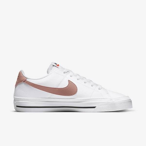 Nike Court Legacy Next Nature Women's Sneakers White / Orange / Black / Rose | NK805XJM