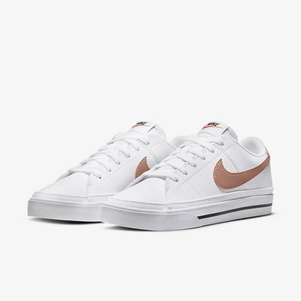 Nike Court Legacy Next Nature Women's Sneakers White / Orange / Black / Rose | NK805XJM