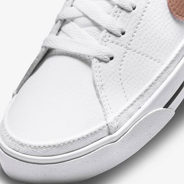 Nike Court Legacy Next Nature Women's Sneakers White / Orange / Black / Rose | NK805XJM