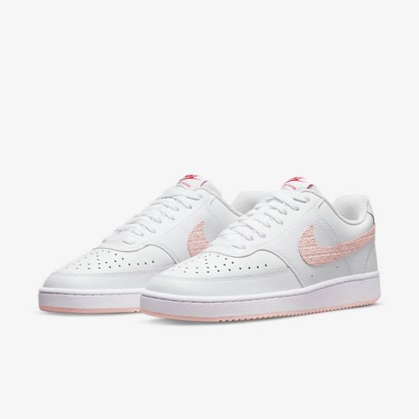 Nike Court Vision LO Women's Sneakers White / Red | NK590FKD