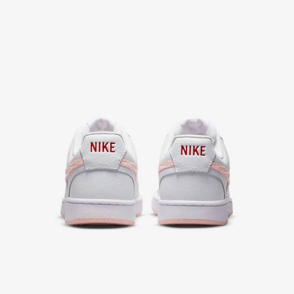 Nike Court Vision LO Women's Sneakers White / Red | NK590FKD