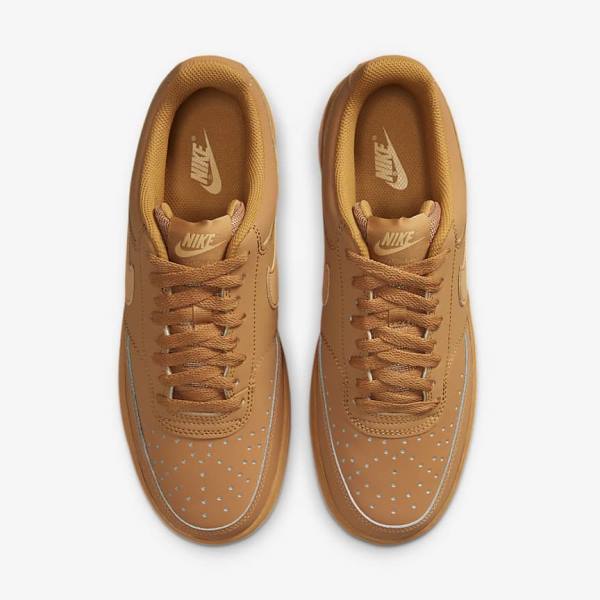 Nike Court Vision Low Men's Sneakers Brown | NK592SNL