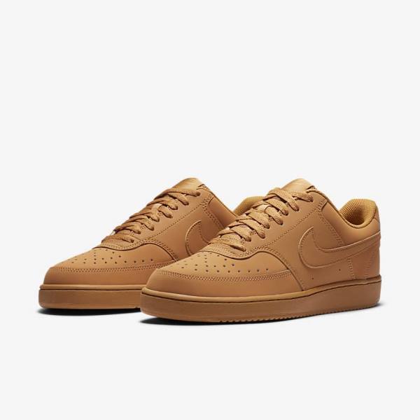 Nike Court Vision Low Men's Sneakers Brown | NK592SNL