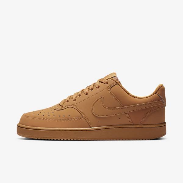 Nike Court Vision Low Men\'s Sneakers Brown | NK592SNL