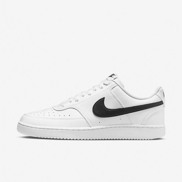 Nike Court Vision Low Next Nature Men\'s Sneakers White / Black | NK712QWT