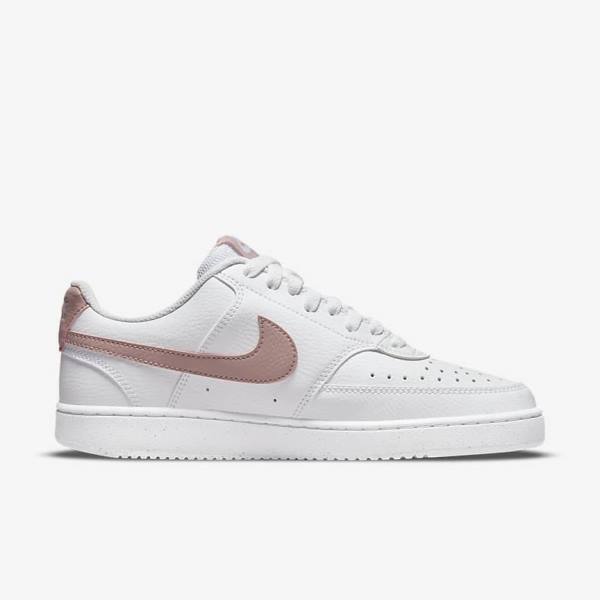 Nike Court Vision Low Next Nature Women's Sneakers White / Pink | NK023HTO