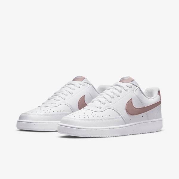 Nike Court Vision Low Next Nature Women's Sneakers White / Pink | NK023HTO