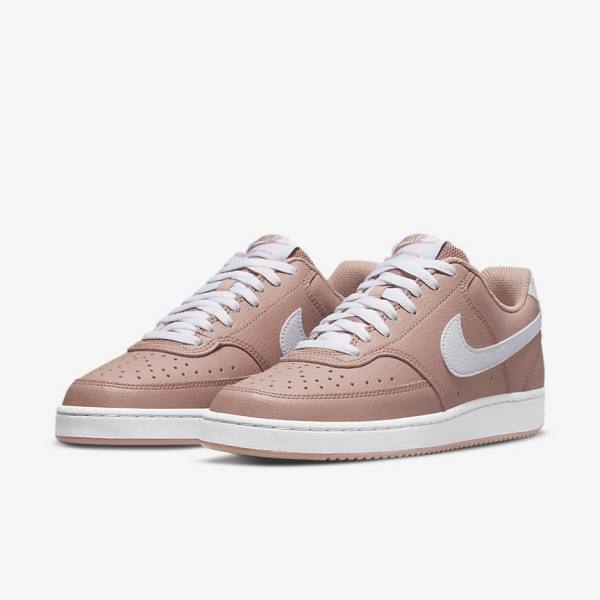 Nike Court Vision Low Next Nature Women's Sneakers Rose / Black / White | NK716ETD