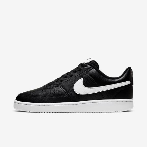 Nike Court Vision Low Women\'s Sneakers Black / White | NK395FON