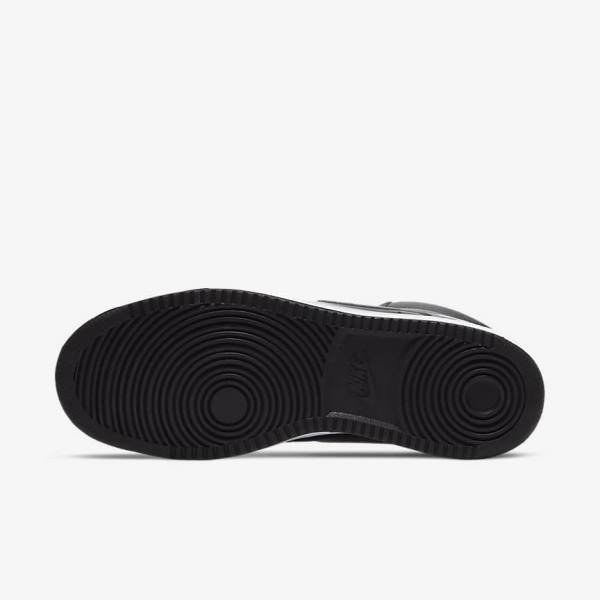 Nike Court Vision Mid Men's Sneakers Black / White | NK673DKP