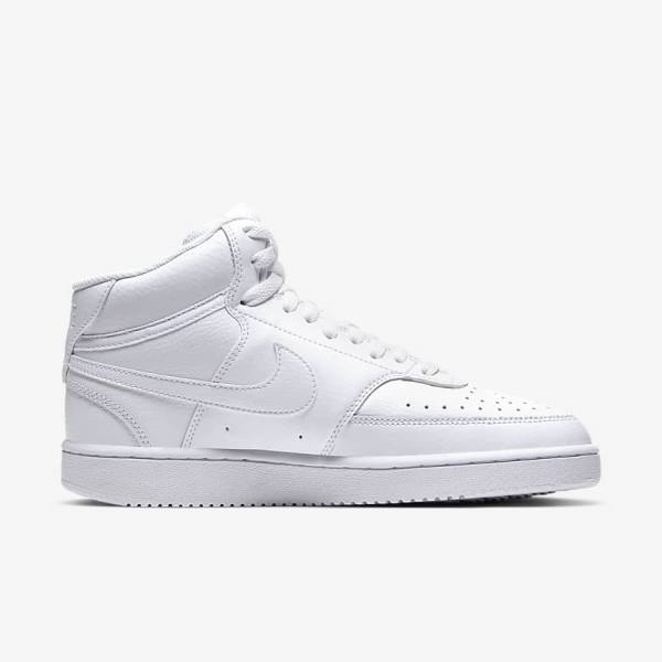 Nike Court Vision Mid Women's Sneakers White | NK172TPU