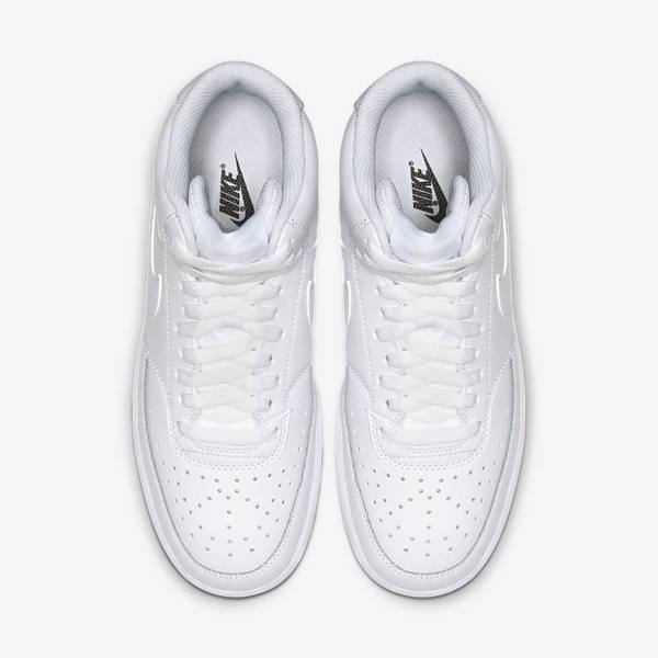 Nike Court Vision Mid Women's Sneakers White | NK172TPU