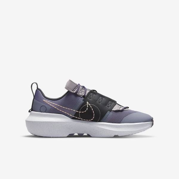 Nike Crater Impact Older Kids' Sneakers Purple / Grey / Metal Red Brown | NK912GJN