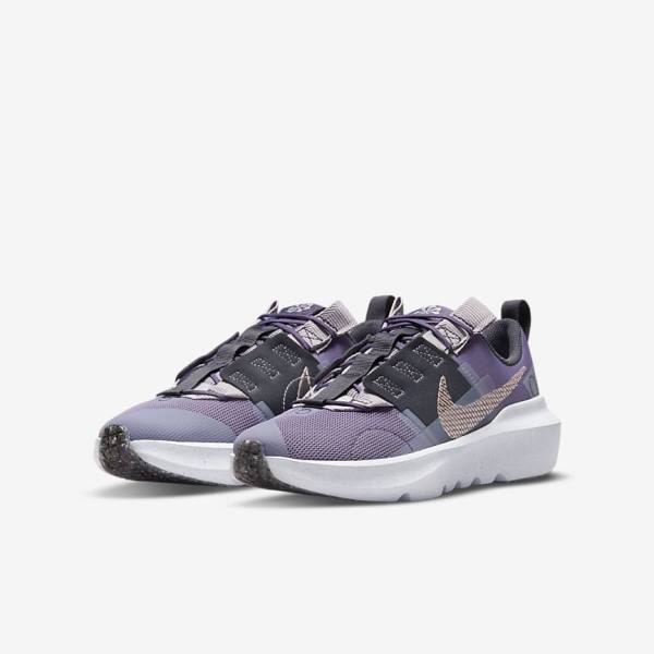 Nike Crater Impact Older Kids' Sneakers Purple / Grey / Metal Red Brown | NK912GJN