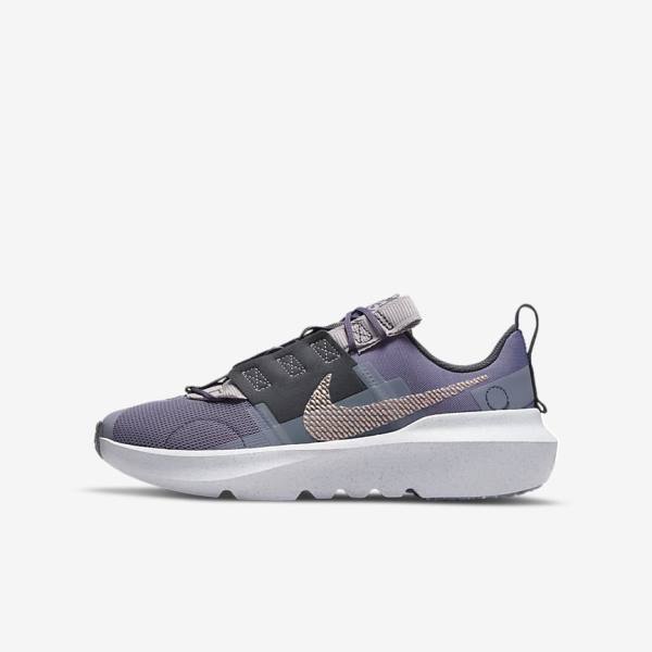 Nike Crater Impact Older Kids\' Sneakers Purple / Grey / Metal Red Brown | NK912GJN