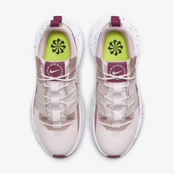 Nike Crater Impact Women's Sneakers Light Pink / White / Burgundy | NK628CKB