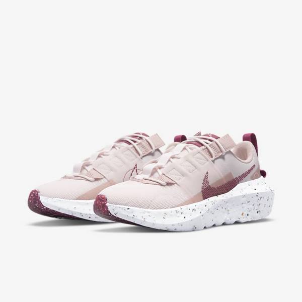 Nike Crater Impact Women's Sneakers Light Pink / White / Burgundy | NK628CKB