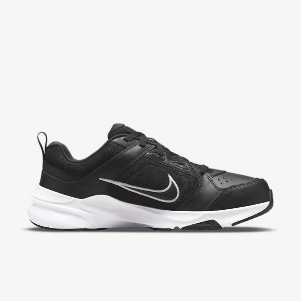 Nike Defy All Day (Extra Wide) Men's Sneakers Black / White | NK860PCS