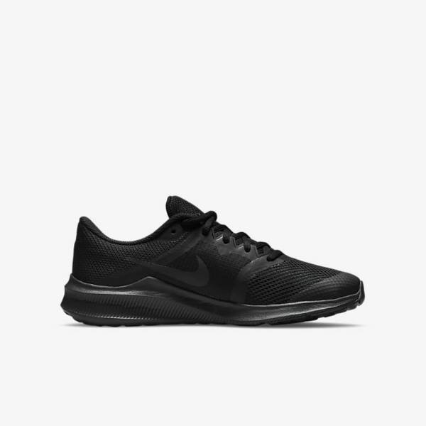 Nike Downshifter 11 Older Road Kids' Sneakers Black / Dark Grey | NK082ZPJ