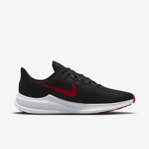 Nike Downshifter 11 Road Men's Running Shoes Black / White / Dark Grey / Red | NK024SQY