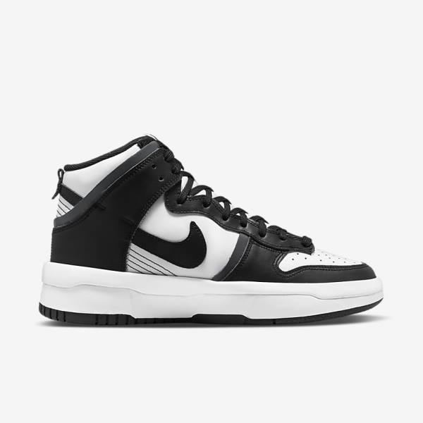 Nike Dunk High Up Women's Sneakers White / Dark Grey / Black | NK095VAZ