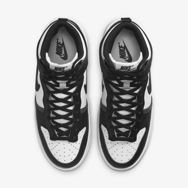 Nike Dunk High Up Women's Sneakers White / Dark Grey / Black | NK095VAZ