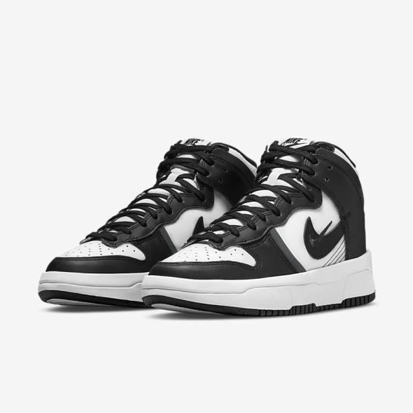 Nike Dunk High Up Women's Sneakers White / Dark Grey / Black | NK095VAZ