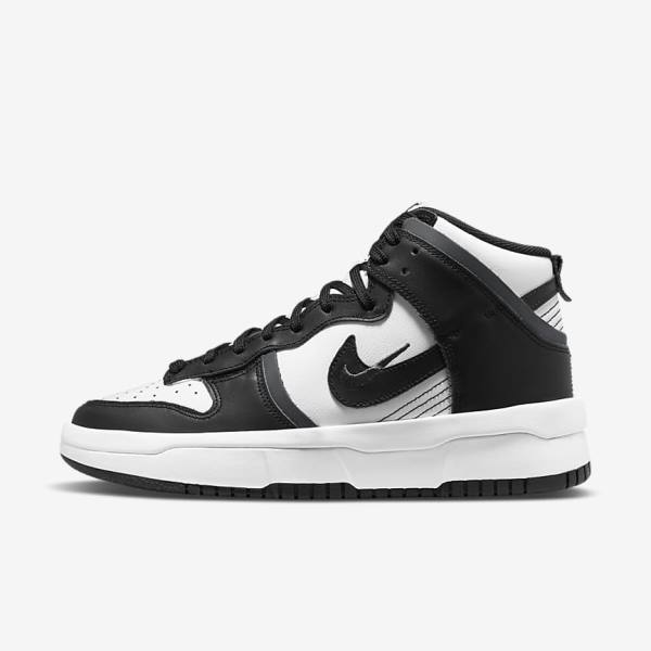 Nike Dunk High Up Women\'s Sneakers White / Dark Grey / Black | NK095VAZ